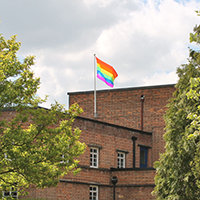 Risedale学院和LGBT旗帜